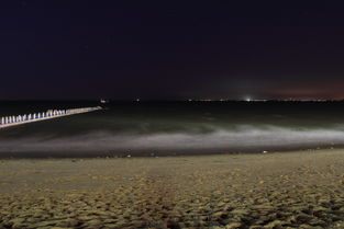 夜景海边